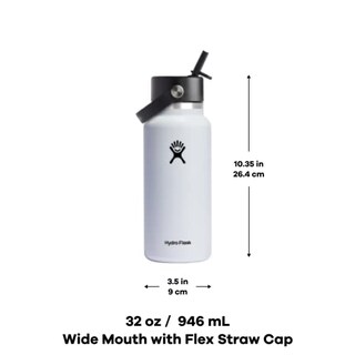 Foto 4 | Venta Internacional-Botella de Agua Hydro Flask Negro de Acero Inoxidable 945 Ml