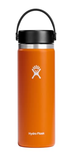 Foto 2 pulgar | Venta Internacional - Botella de Agua Hydro Flask Boca Ancha 600 ml Acero Inoxidable Naranja