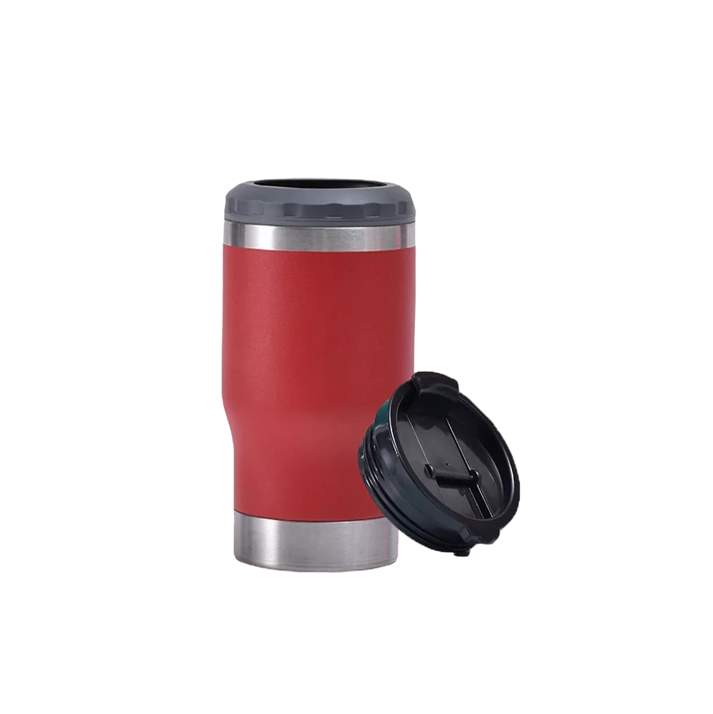 Portalatas De Cerveza De Acero Inoxidable Vaso Térmico 14oz Rojo