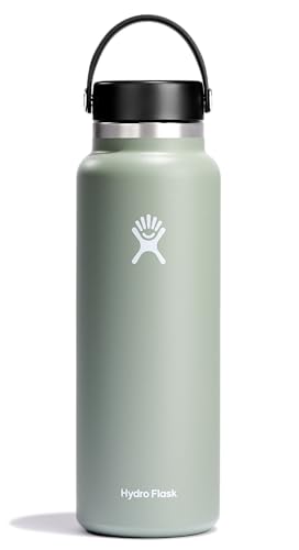 Venta Internacional - Botella de Agua Hydro Flask Boca Ancha 1,2 l Acero Inoxidable Gris