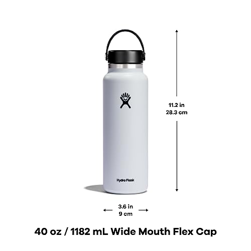 Foto 7 pulgar | Venta Internacional - Botella de Agua Hydro Flask Boca Ancha 1,2 l Acero Inoxidable Gris