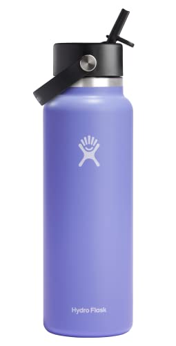 Foto 2 pulgar | Venta Internacional - Botella de Agua Hydro Flask Boca Ancha, 1,2 l con Tapa de Pajita Flexible