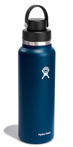 Foto 3 pulgar | Venta Internacional - Botella Hydro Flask Boca Ancha 1,2 l con Tapón Azul