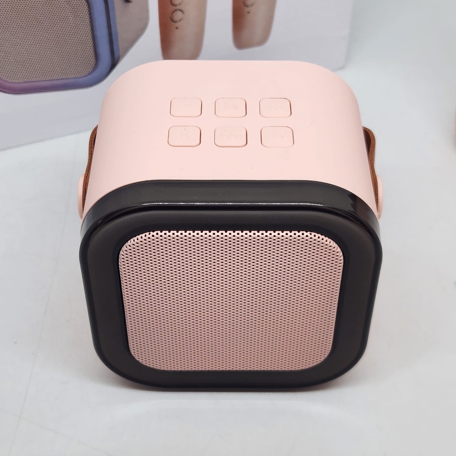 Foto 2 | Bocina Karaoke con 2 Micrófonos Portátil Bluetooth Inalámbrico 