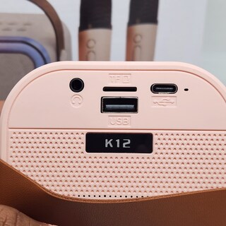 Foto 4 | Bocina Karaoke con 2 Micrófonos Portátil Bluetooth Inalámbrico