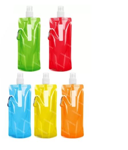 Foto 1 | Botellas de Agua Plegable Plana Wünd Multicolor 5 Piezas