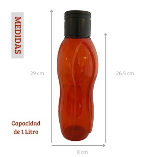 Foto 2 | Botella De Agua D. El Alquimista De 1 Litro, Diseño Moderno Color Rojo. - Ideal Para Deportes Y Actividades Al Aire