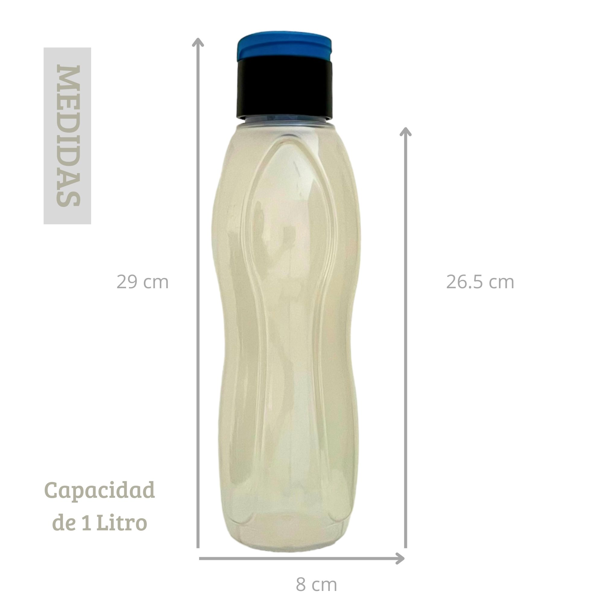 Foto 3 pulgar | Botella De Agua D. El Alquimista De 1 Litro, Diseño Moderno Color Aperlado.  - Ideal Para Deportes Y Actividades