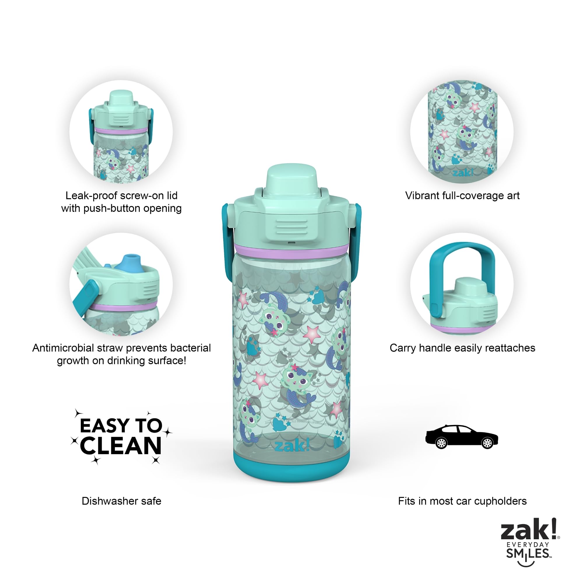 Foto 2 | Set De Botellas Zak! Casa De Muñecas Beacon Gabby's, 480 Ml, 2 Unidades - Venta Internacional.