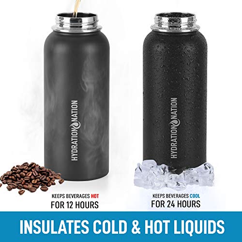 Foto 5 | Botella para Agua Hydration Nation Aislante con 3 Tapas - Venta Internacional