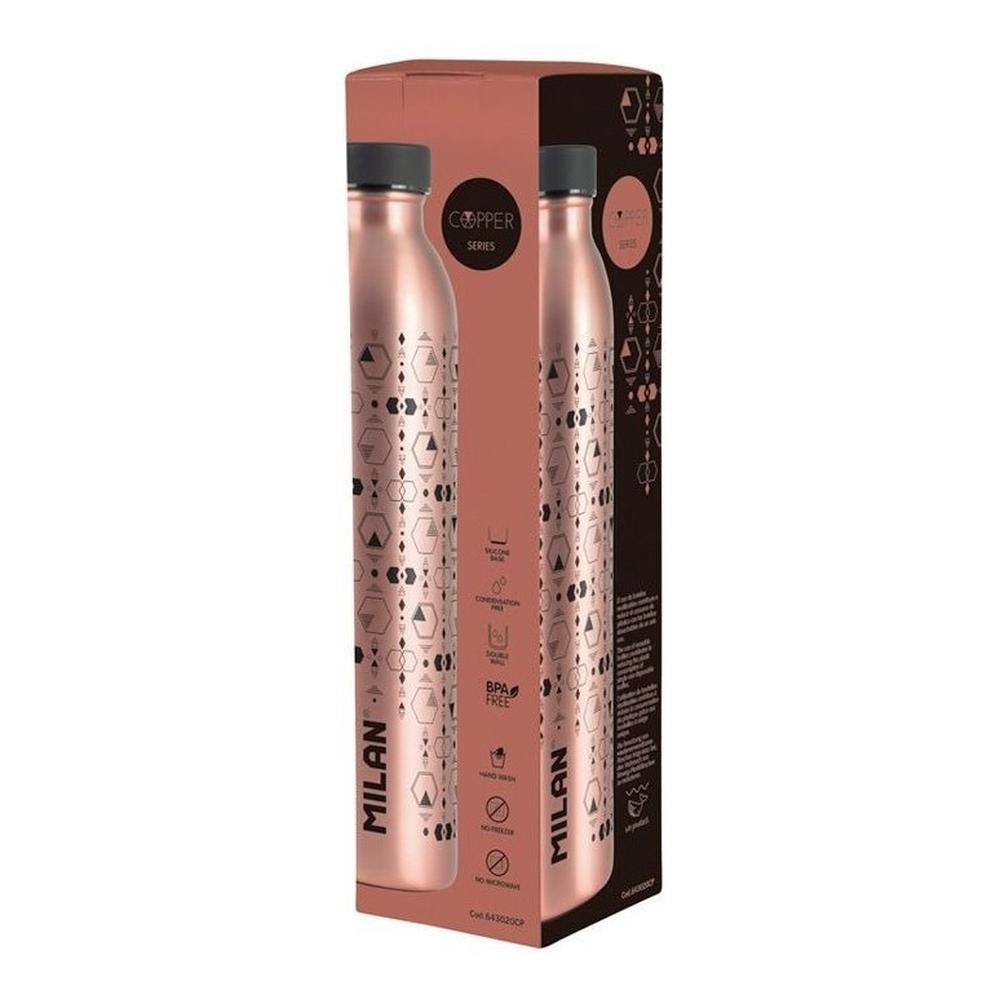 Foto 4 pulgar | Termo De Acero Inoxidable 591ml Serie Copper Negro Milan