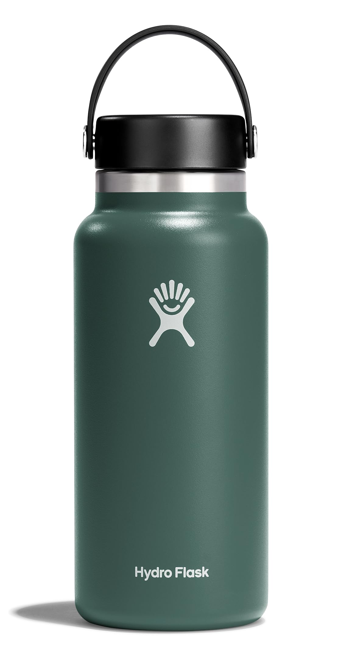 Botella Hydro Flask De 946 Ml De Ancho Con Tapa Flexible, 24 Horas, Color Abeto Frío - Venta Internacional.