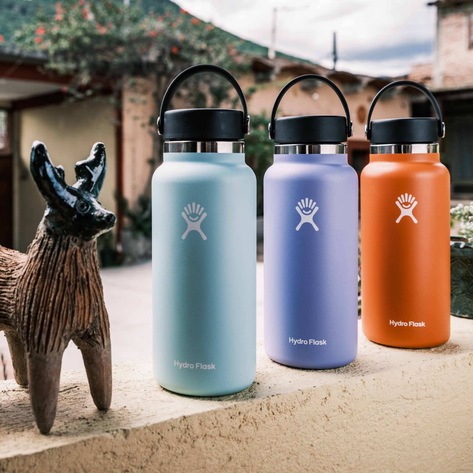 Foto 5 pulgar | Botella Hydro Flask Wide Flex Cap 946 Ml Cascade - Venta Internacional.