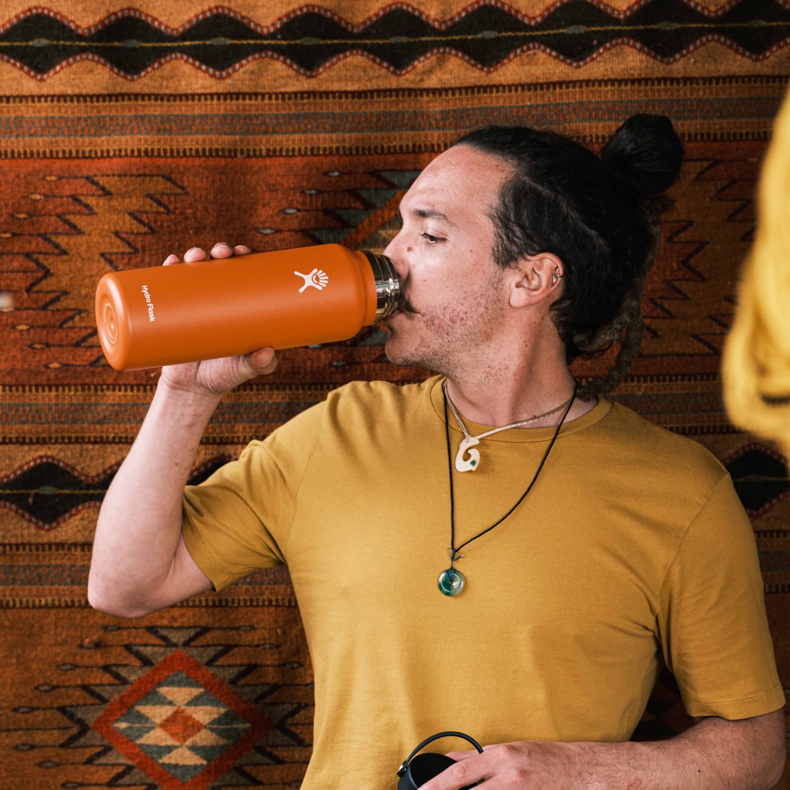 Foto 7 pulgar | Botella Hydro Flask Wide Flex Cap 946 Ml Cascade - Venta Internacional.