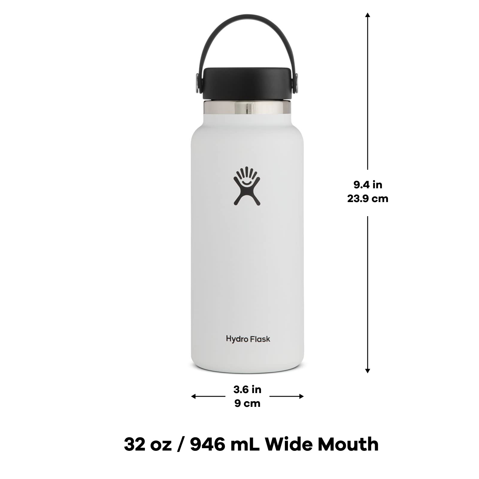 Foto 5 pulgar | Botella De Agua Hydro Flask, Boca Ancha, 946 Ml, Acero Inoxidable - Venta Internacional.