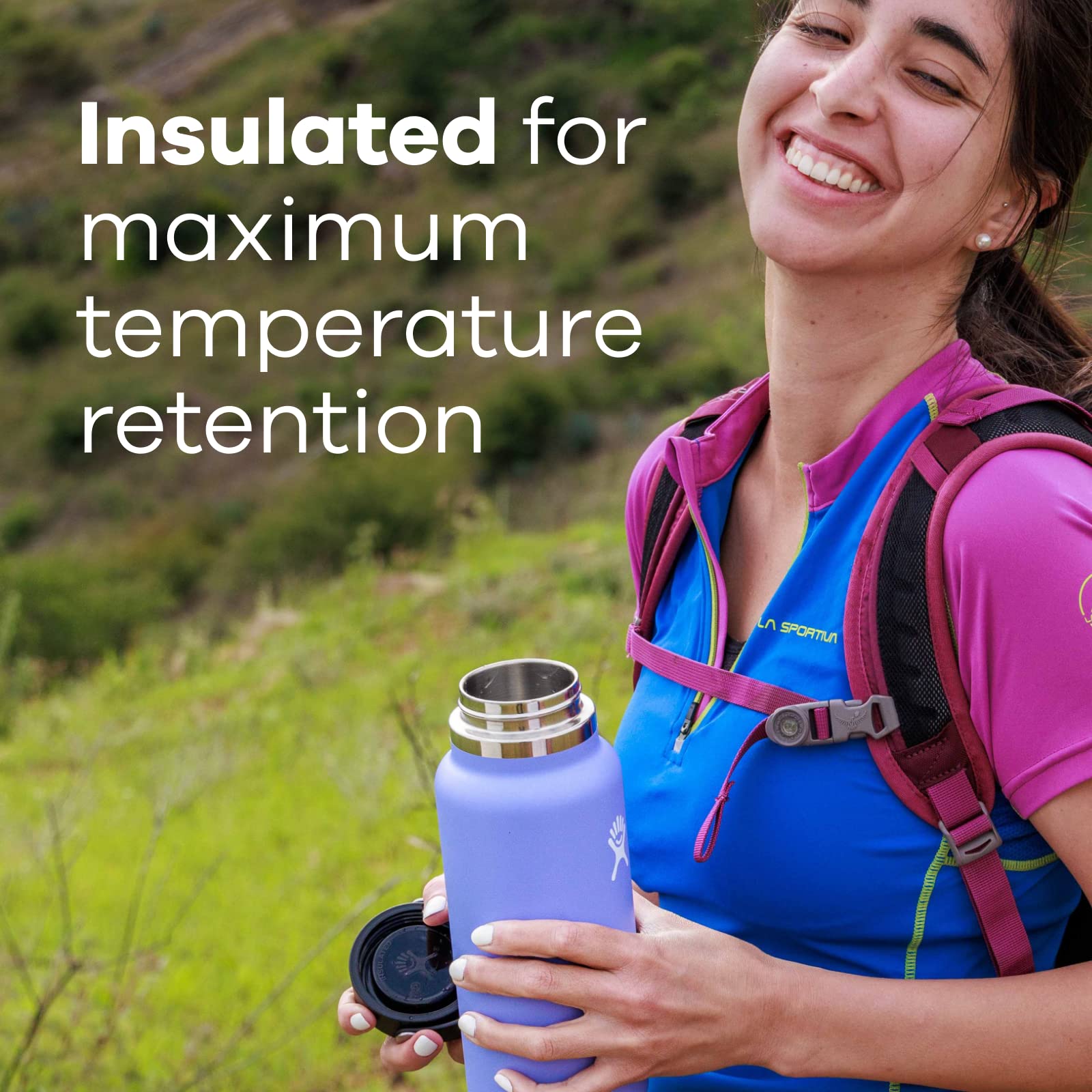 Foto 6 pulgar | Botella De Agua Hydro Flask, Boca Ancha, 946 Ml, Acero Inoxidable - Venta Internacional.