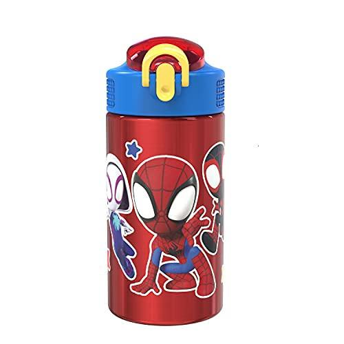 Foto 2 pulgar | Botella de Agua Para Niños Zak Designs Marvel Spider-Man 18/8 de Acero Inoxidable - Venta Internacional