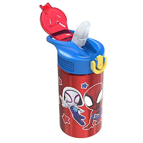 Foto 7 | Botella de Agua Para Niños Zak Designs Marvel Spider-Man 18/8 de Acero Inoxidable - Venta Internacional