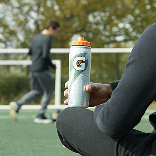 Foto 7 | Botella de Agua Gatorade Insulated Squeeze Plateada Libre de BPA 900 ml - Venta Internacional