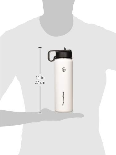 Foto 8 pulgar | Botella de Agua Thermoflask Blanca de Acero Inoxidable 24 Oz - Venta Internacional