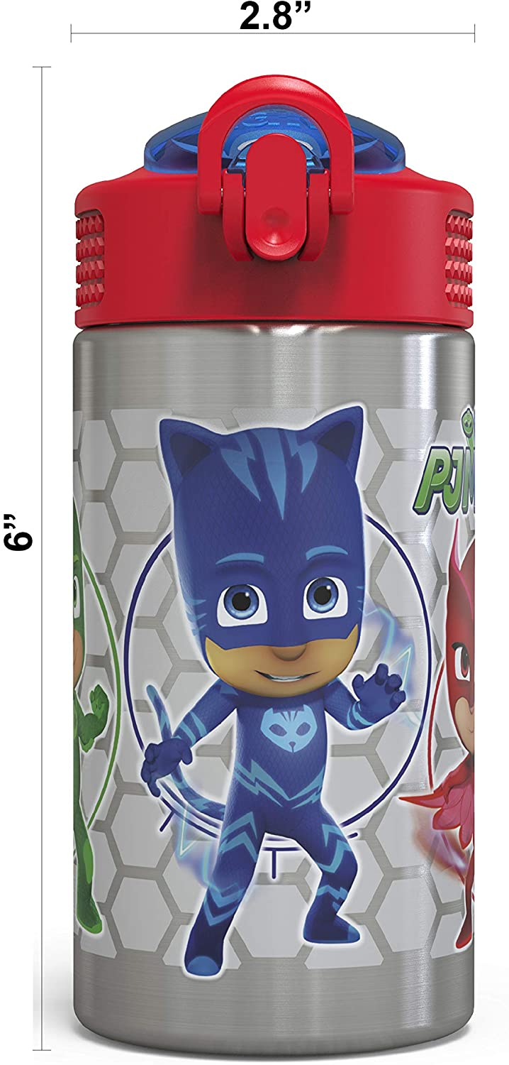 Foto 5 pulgar | Botella de Agua para Niños Zak Designs PJ Masks de Acero Inoxidable - Venta Internacional