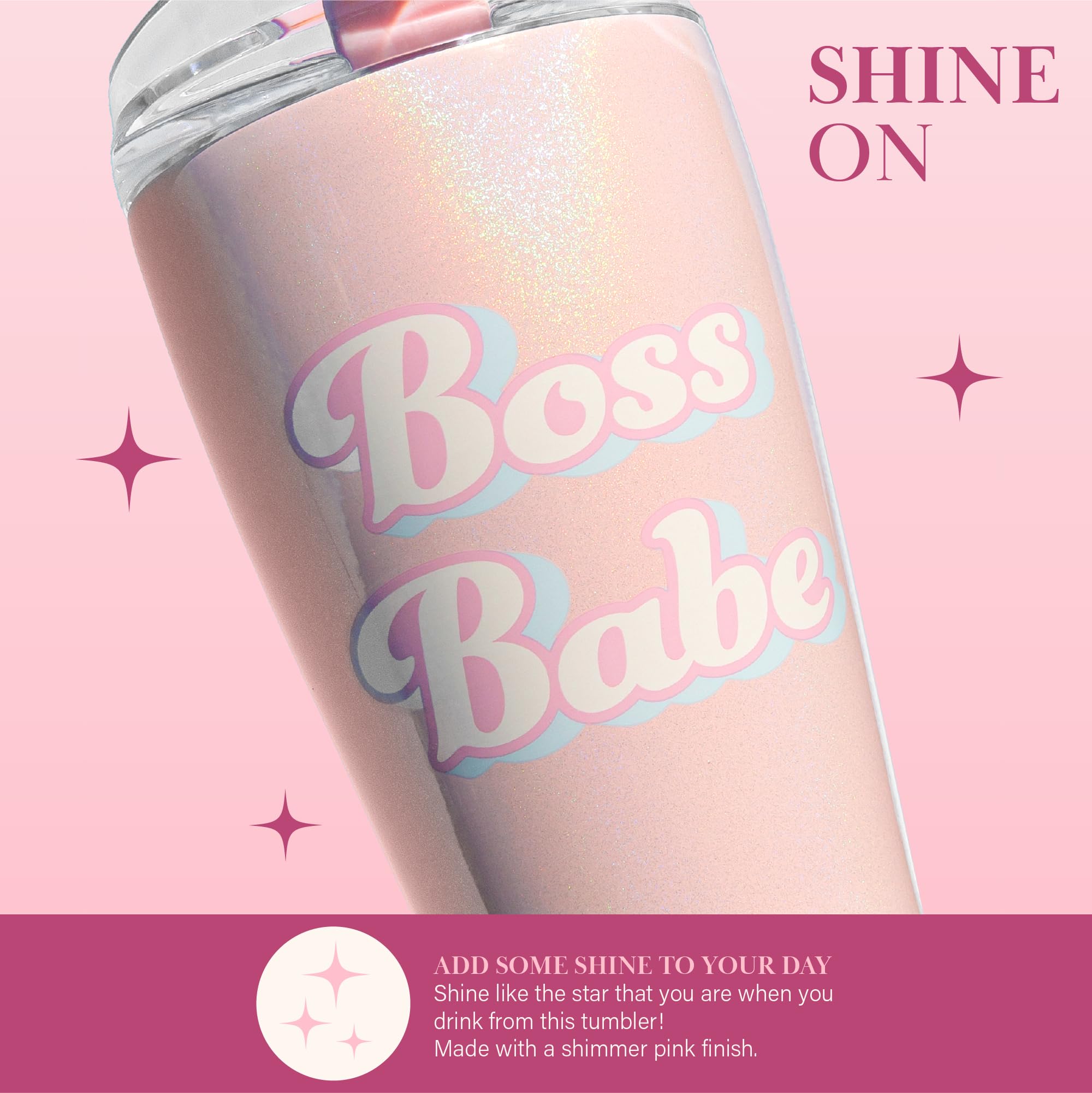 Foto 5 pulgar | Botella de Agua Aislante Paris Hilton Boss Babe de 600 Ml color Rosa - Venta Internacional