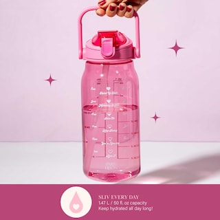 Foto 6 | Botella de Agua Paris Hilton Motivational 1.5 L con Color Rosa Pajizo - Venta Internacional