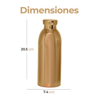 Foto 3 | Termo Acero Inoxidable con Tapa Hermetica 500ml Oro Rosa
