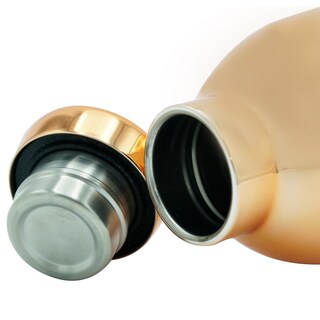 Foto 6 | Termo Acero Inoxidable con Tapa Hermetica 500ml Oro Rosa