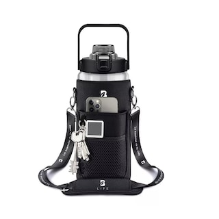 Foto 2 | Botella De Agua 64oz Con Funda Neopreno Motivacional,eo Safe Imports Esi-14196 Negro