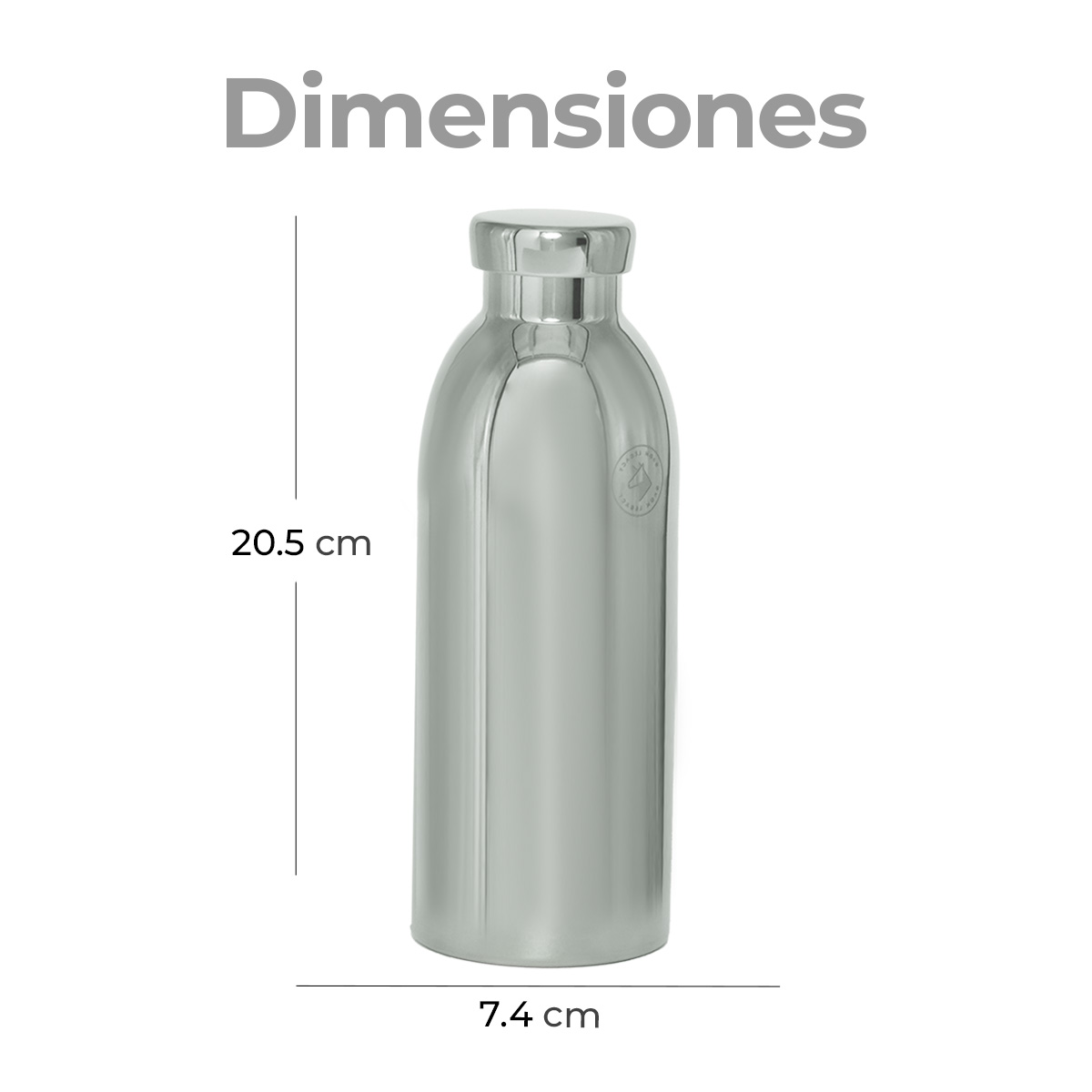 Foto 4 pulgar | Termo Acero Inoxidable con Tapa Hermetica 500ml  Plateado