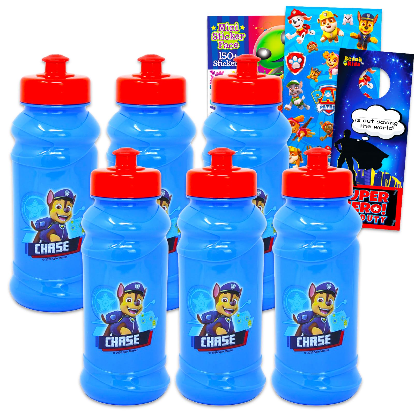 Foto 2 pulgar | Botella De Agua Paw Patrol De Plástico Para Niños Con Libro De Pegatinas, 6 Unidades - Venta Internacional.