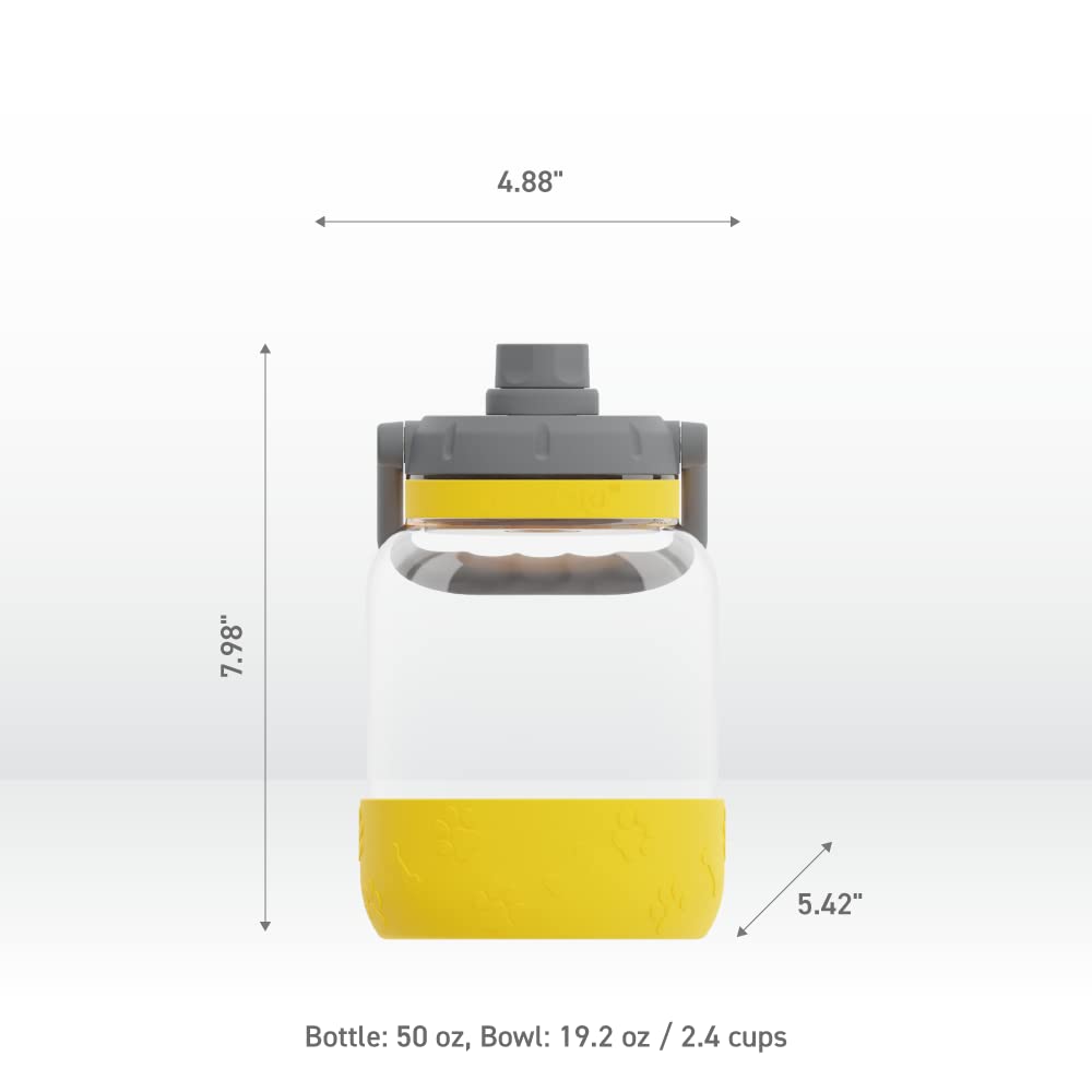 Foto 6 pulgar | Botella De Agua Asobu Barkley Tritan De 1,5 L Con Cuenco Desmontable - Venta Internacional.