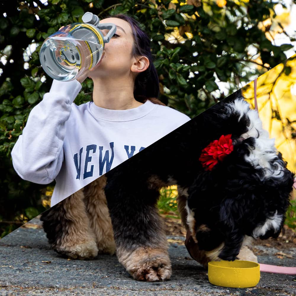 Foto 7 pulgar | Botella De Agua Asobu Barkley Tritan De 1,5 L Con Cuenco Desmontable - Venta Internacional.