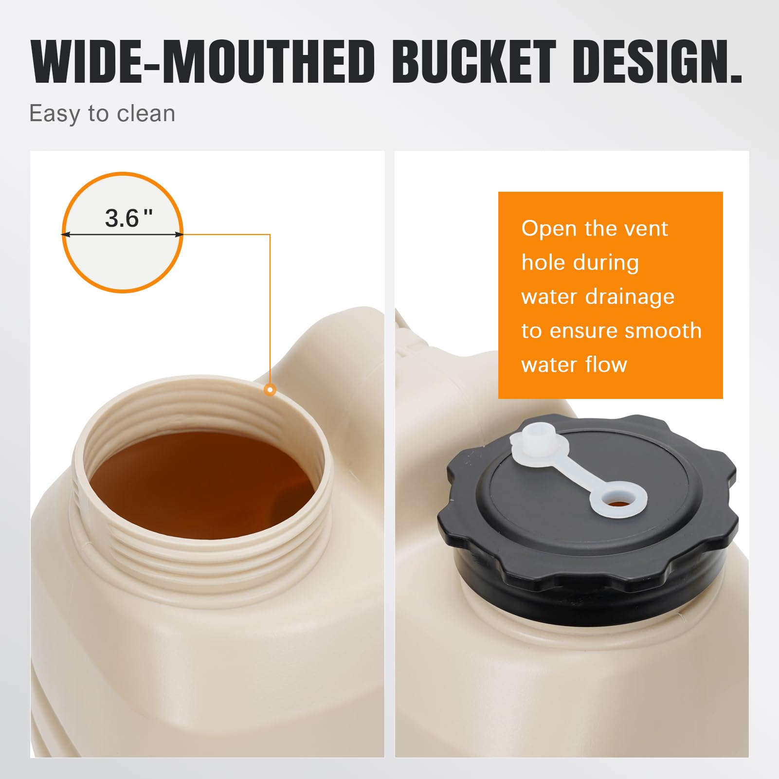 Foto 6 pulgar | Recipiente De Agua De 12 Litros Con Grifo Sin Bpa Para Acampar, Color Blanco - Venta Internacional.