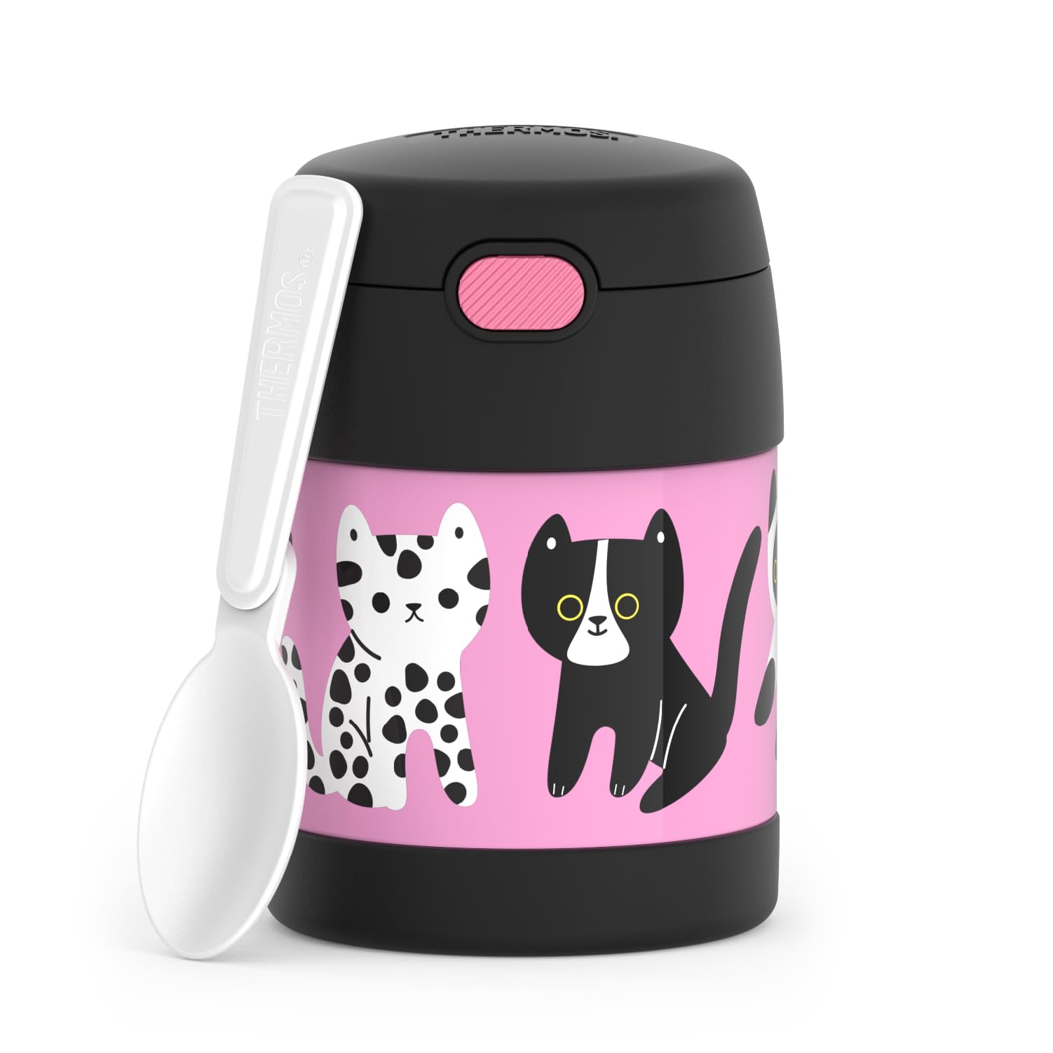 Tarro De Comida Thermos Funtainer De Acero Inoxidable Para Niños, 300 Ml, Con Cuchara - Venta Internacional.