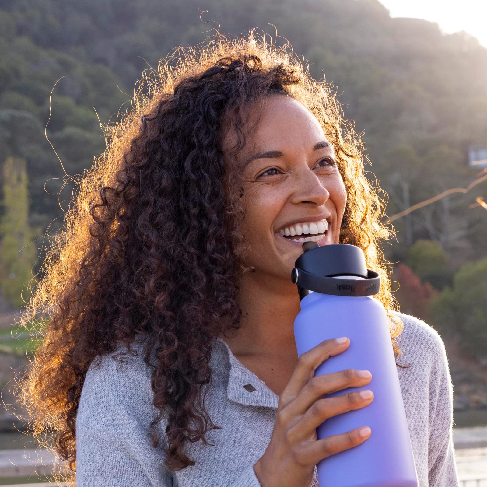 Foto 6 pulgar | Tapa De Pajita Flexible Hydro Flask De Boca Ancha, Negra - Venta Internacional.