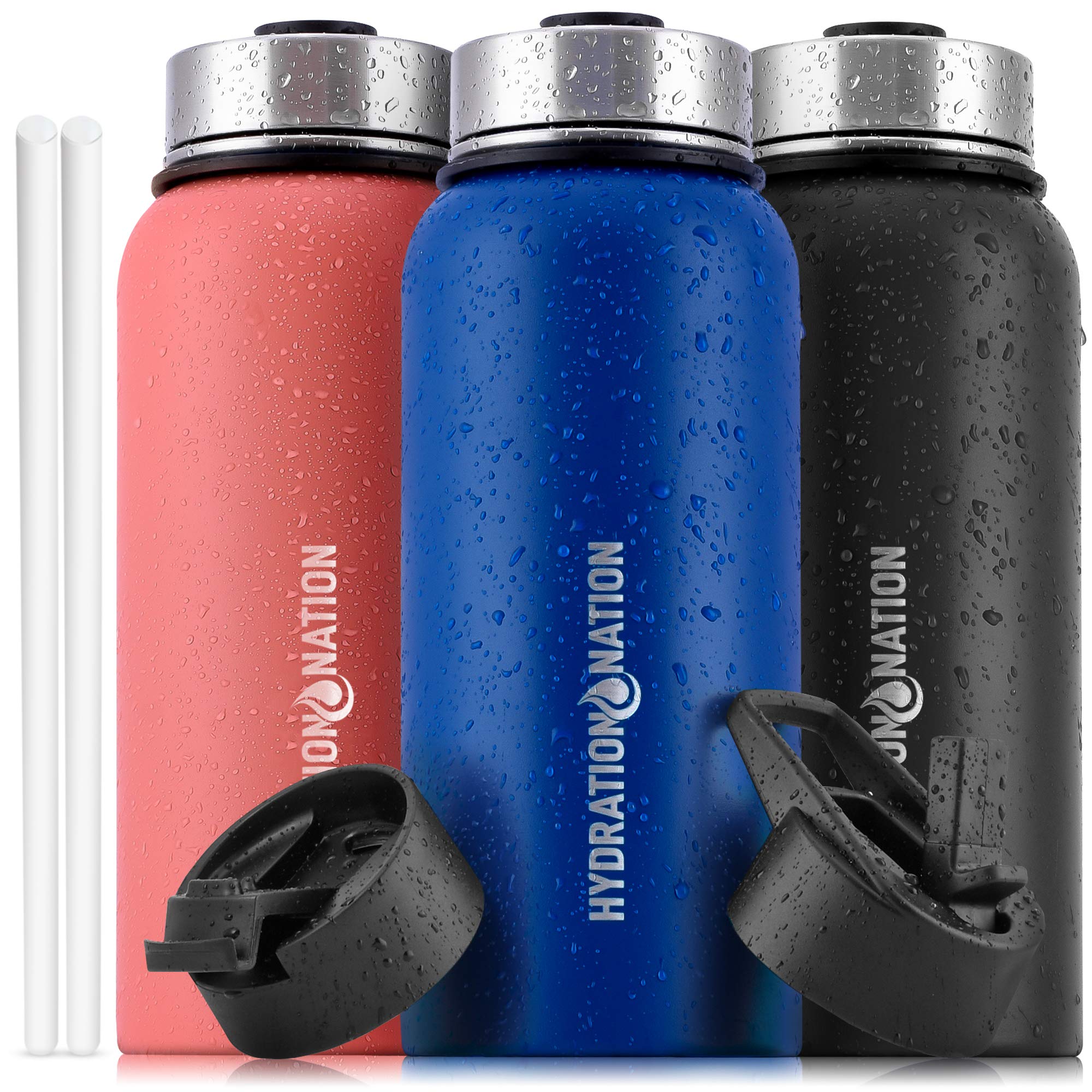 Foto 2 pulgar | Botella De Agua Hydration Nation Con Aislamiento Al Vacío, Azul, 500 Ml - Venta Internacional.