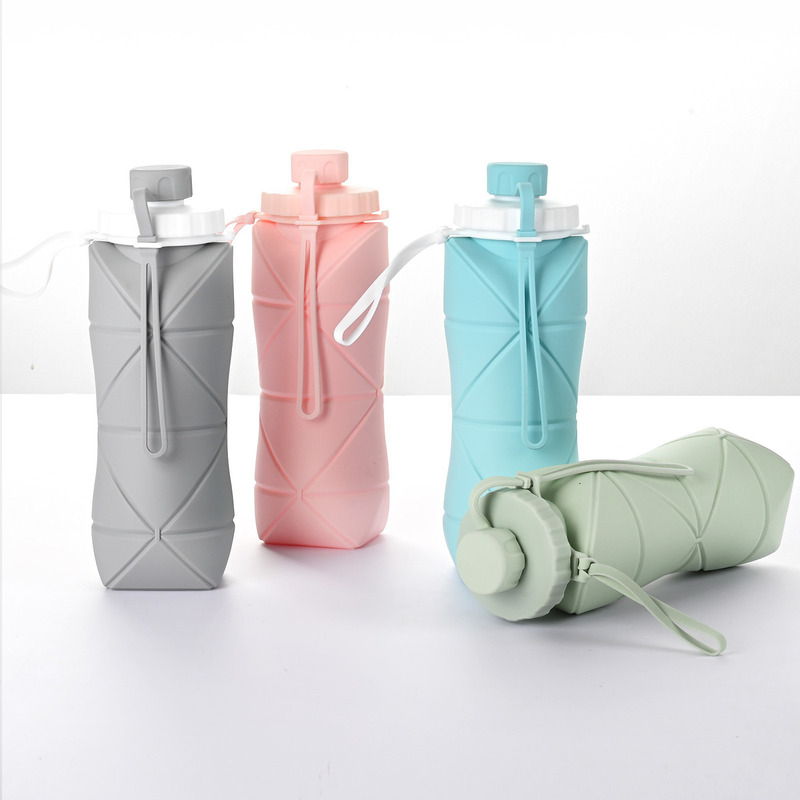 Foto 4 pulgar | Botella De Agua Plegable Portátil De Silicona De 600 Ml Para Té Al Aire Libre - Venta Internacional.