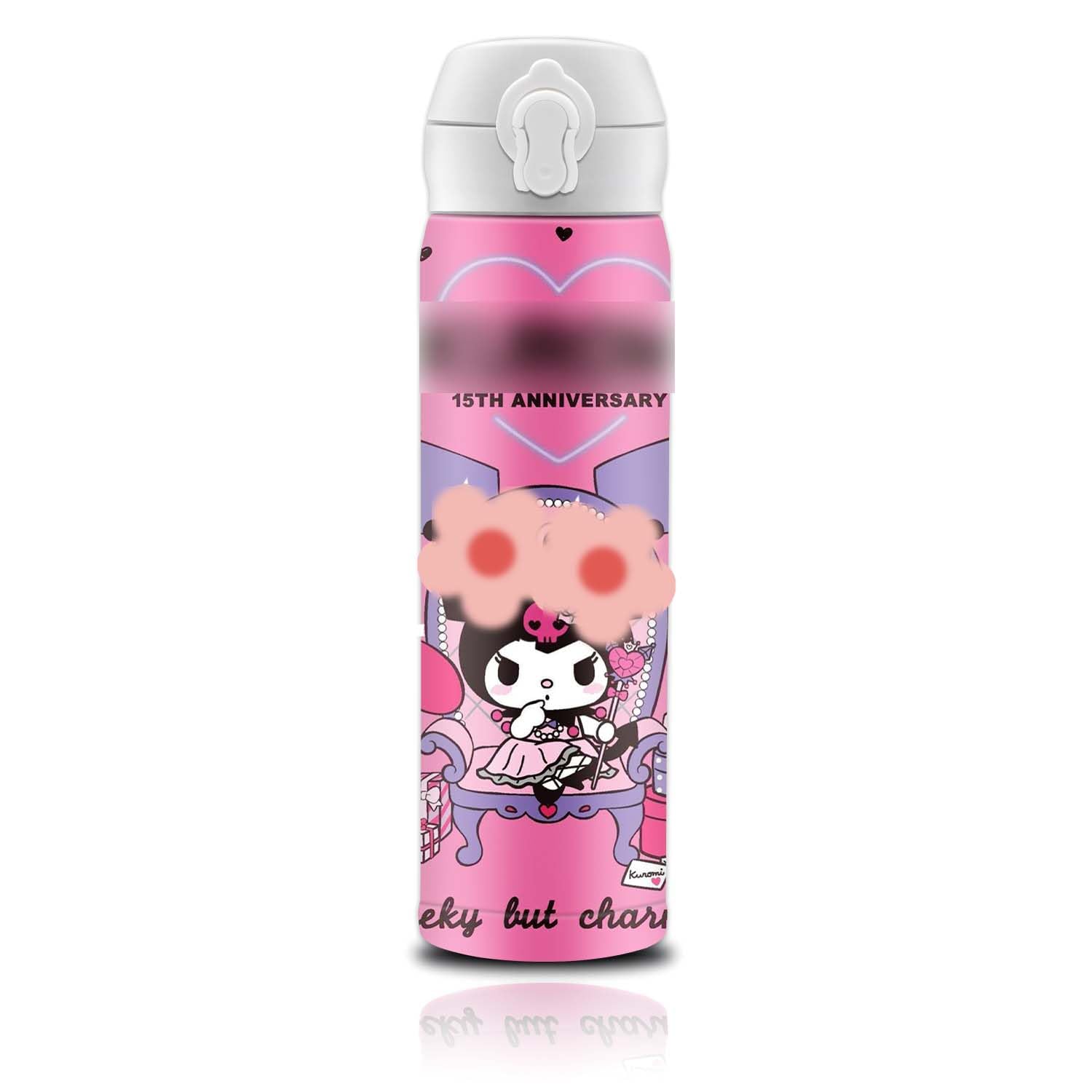 Botella De Agua Generic Anime Kitty De Acero Inoxidable De 500 Ml - Venta Internacional.