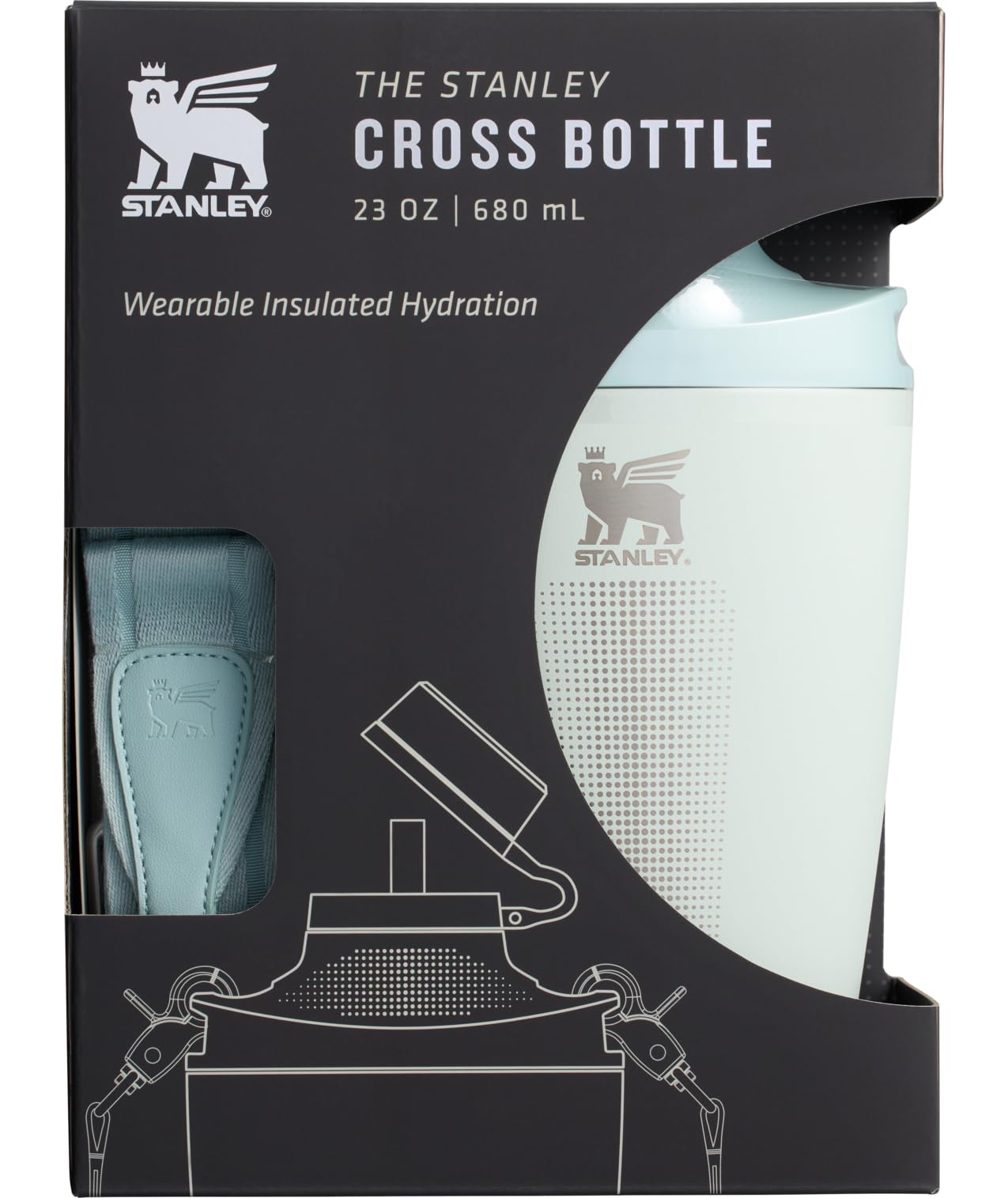 Foto 3 | Botella Stanley Cross De Acero Inoxidable Reciclado De 680 Ml - Venta Internacional.
