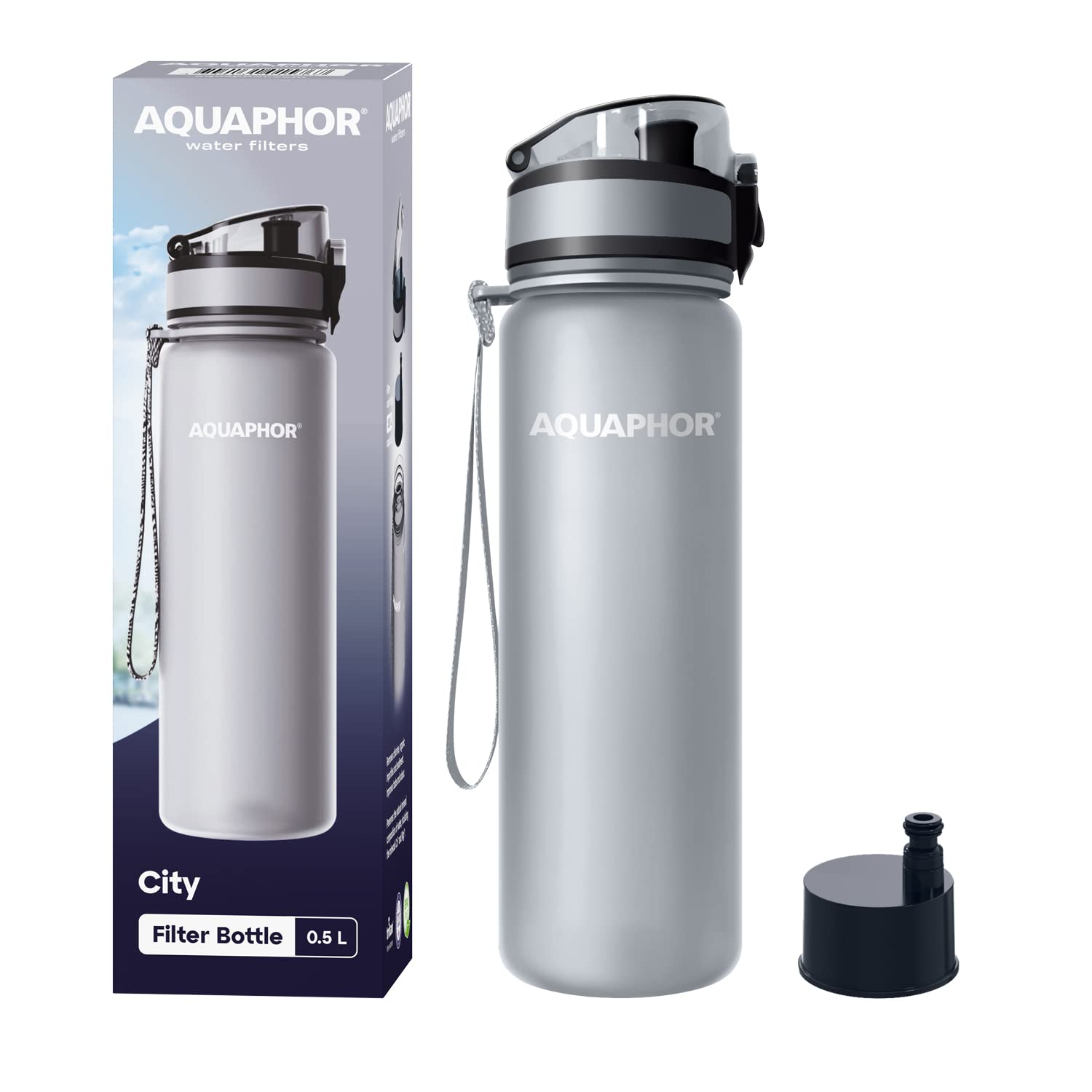 Foto 2 pulgar | Botella De Agua Aquaphor City De 500 Ml Con Filtro De Carbón Activado - Venta Internacional.