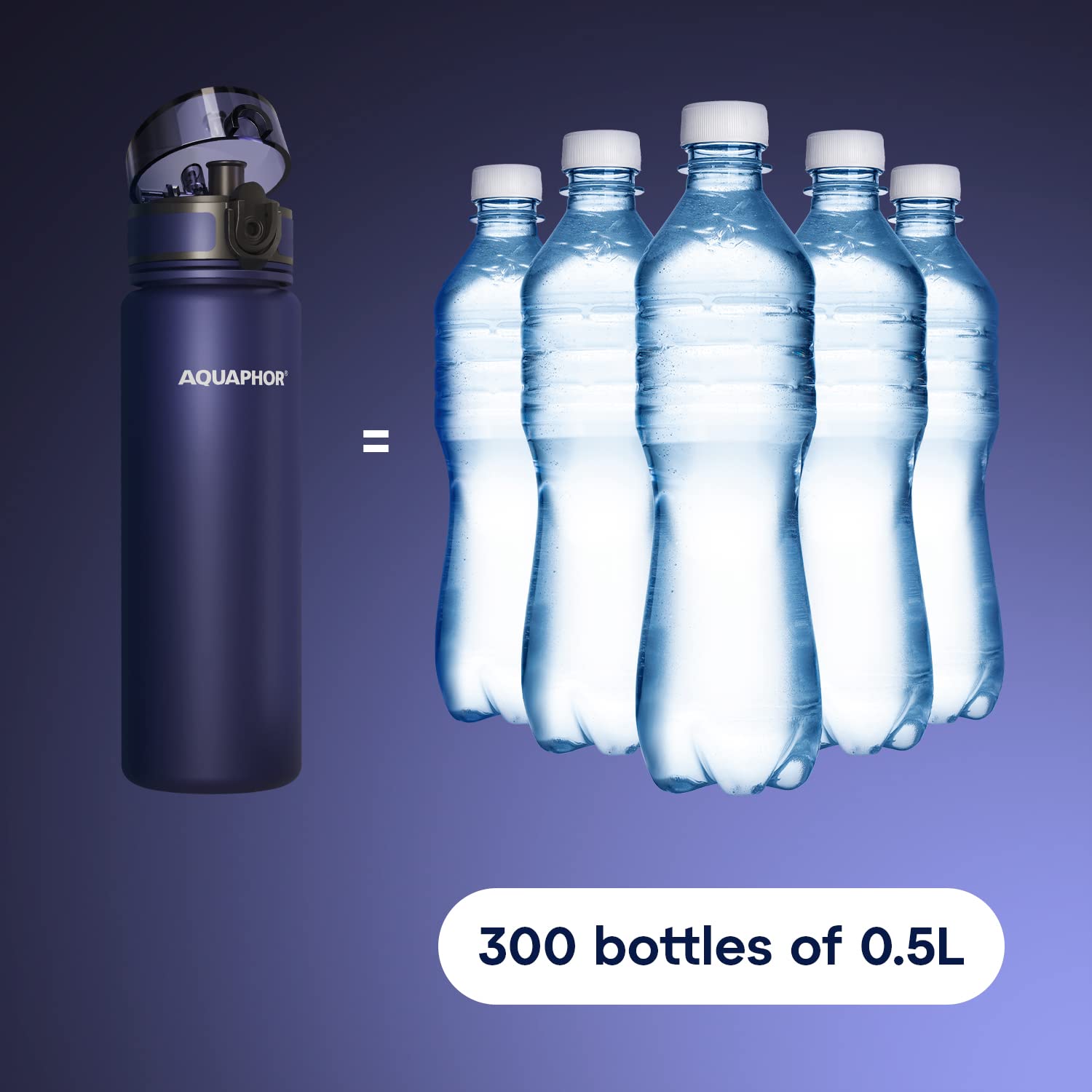 Foto 8 pulgar | Botella De Agua Aquaphor City De 500 Ml Con Filtro De Carbón Activado - Venta Internacional.