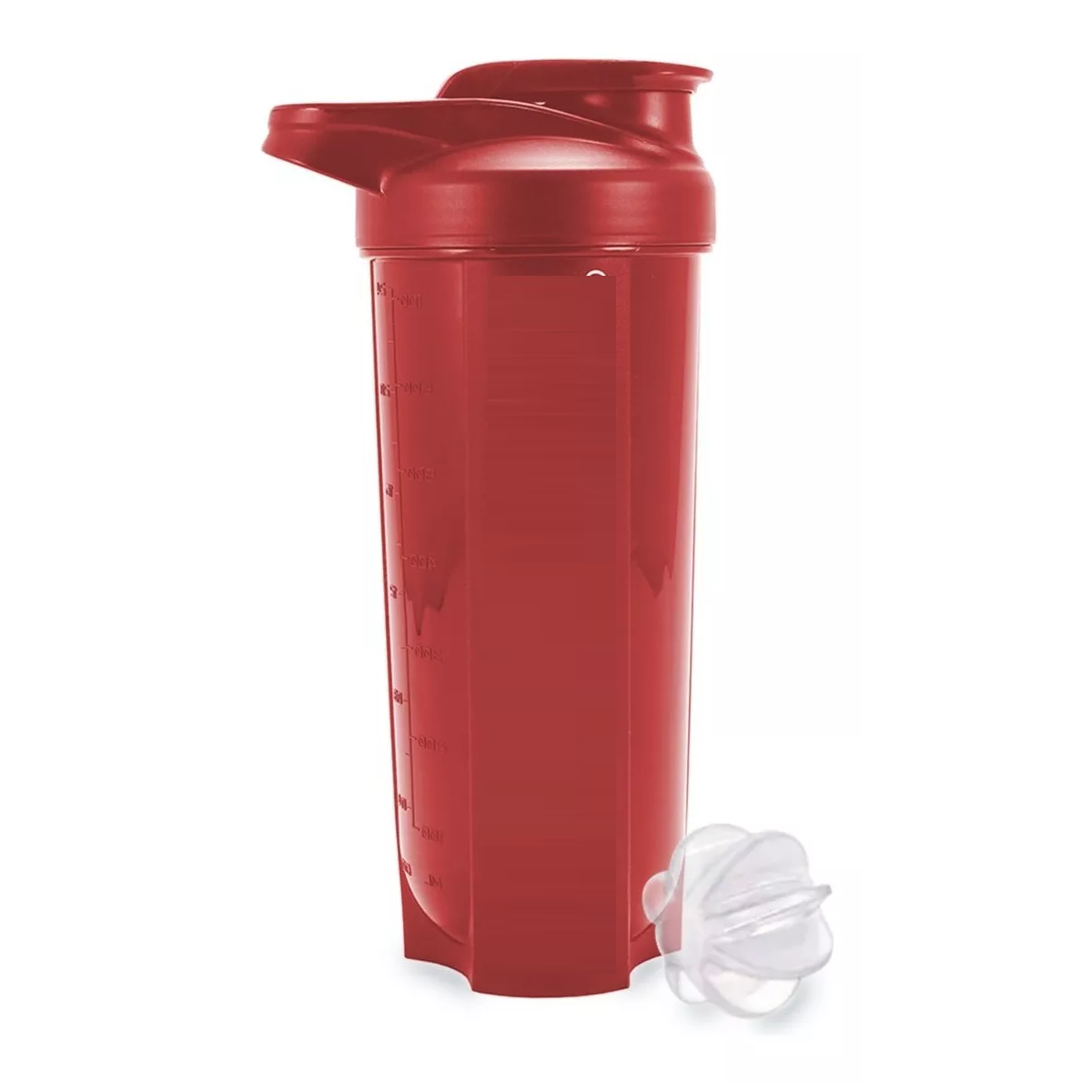 Foto 3 pulgar | Vaso Mezclador De Proteína 700ml Con Bola Batidora Eo Safe Imports Esi-17450 Rojo