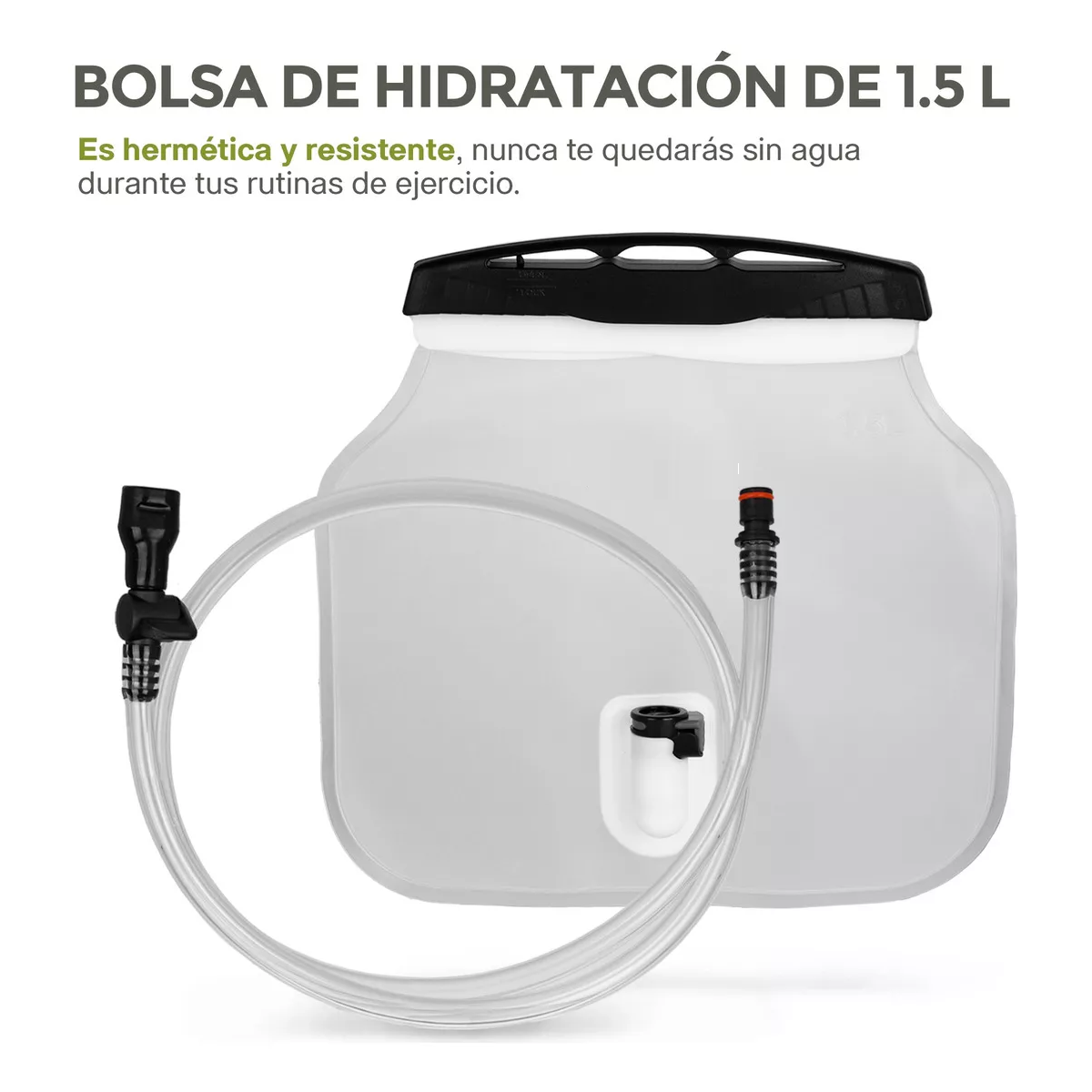 Foto 4 | Cangurera de Hidratación de 1.5 l Eo Safe Imports Esi-17565 Negra