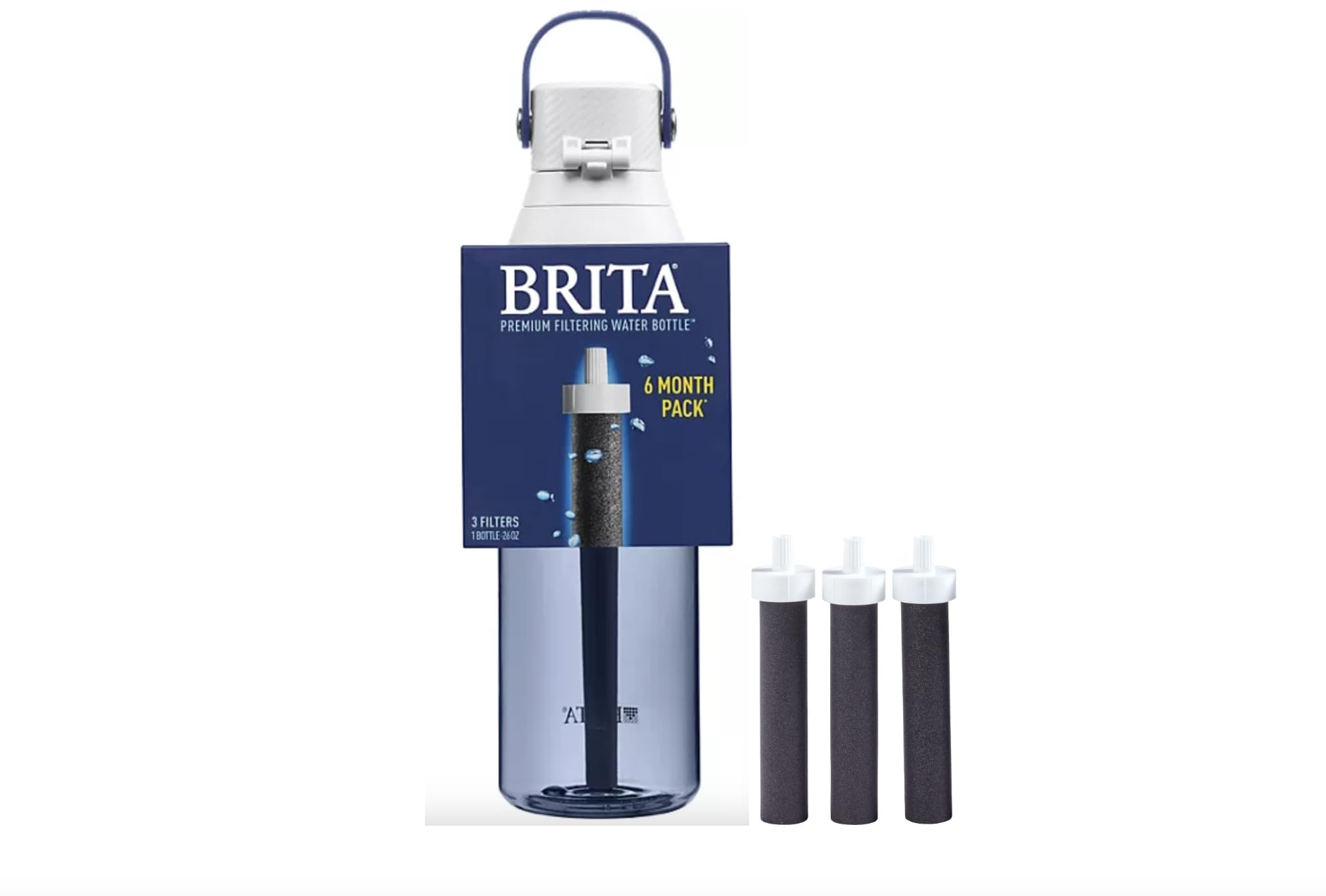 Foto 2 pulgar | Botella De Agua Brita Premium Filtered 770 Ml Con 3 Filtros - Venta Internacional.