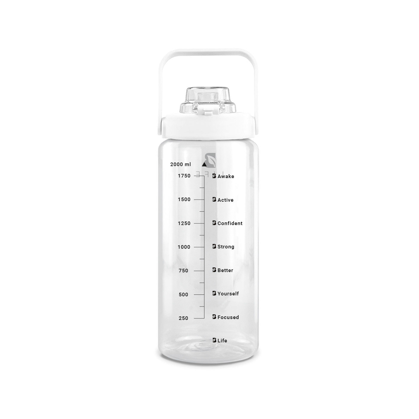 Foto 3 pulgar | Botella Para Agua Blanca | 2 L | Con Funda De Neopreno | Fácil De Transportar | Botella Motivacional B Life.