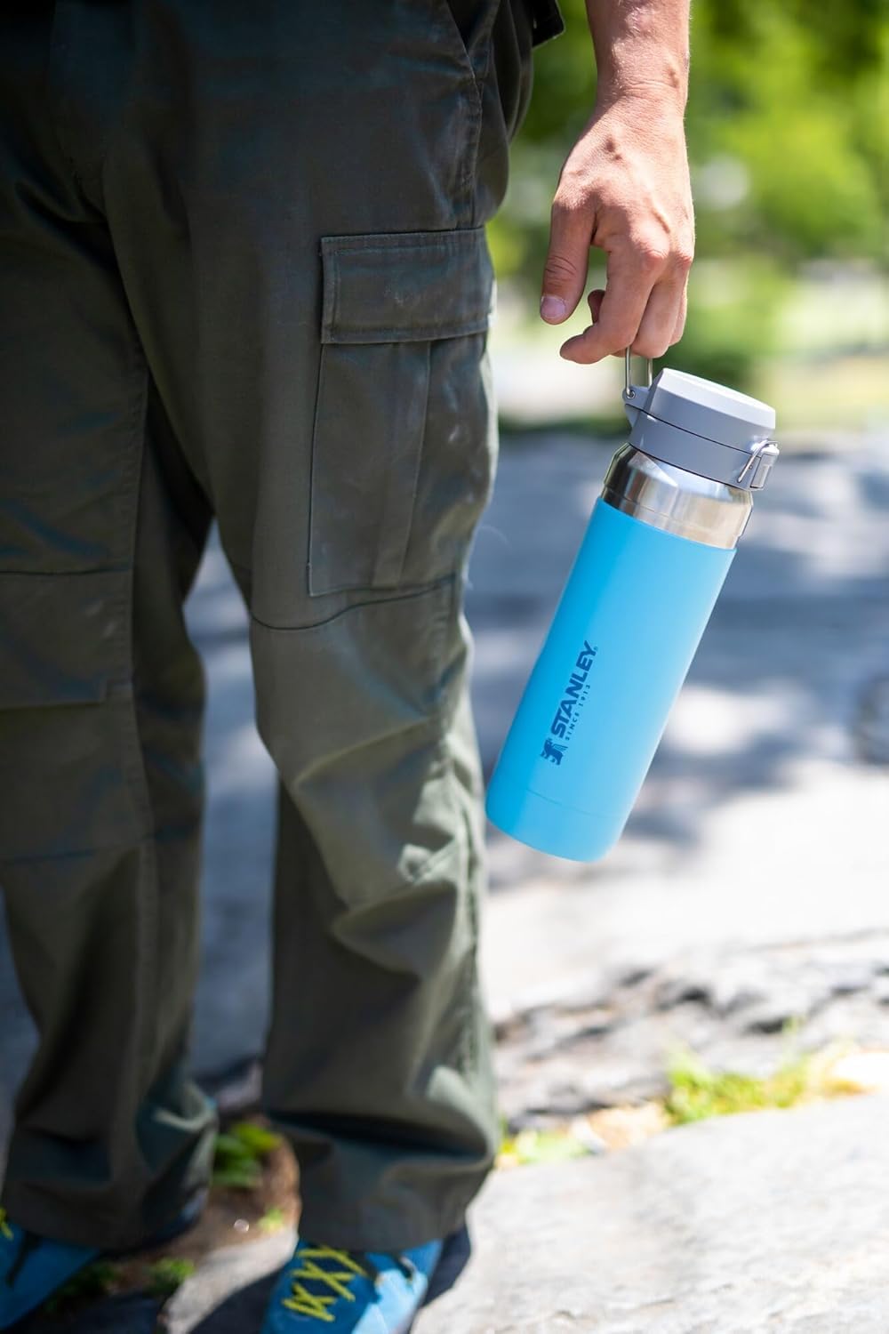 Foto 6 pulgar | Botella De Agua Stanley Quick Flip Go De 710 Ml Con Aislamiento Azul - Venta Internacional.
