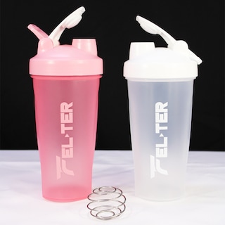 Foto 5 | Shaker, Vaso Mezclador Para Proteína, 750 Ml, Blanco, Con Batidora De Acero Inoxidable, Felter