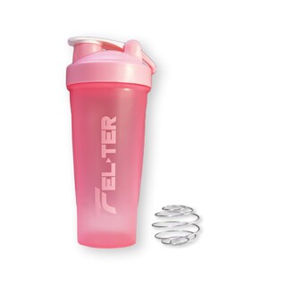 Foto 1 | Shaker, Rosa, Vaso Mezclador Para Proteína, 750 Ml, Con Batidora De Acero Inoxidable, Felter
